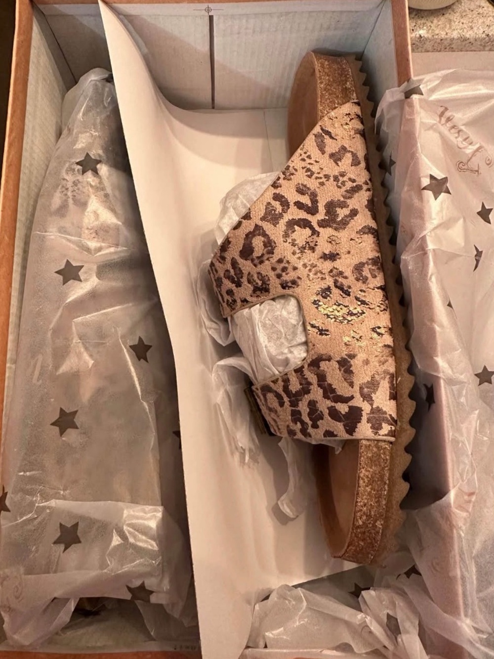Very G Leopard Print Sandals